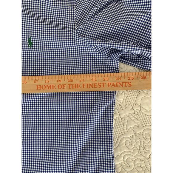 POLO RALPH LAUREN Men’s Long Sleeve Button Up Shirt Size Large Blue White Check - Picture 9 of 16